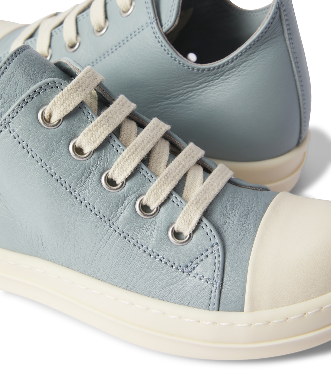 Leather low-top sneakers | Rick Owens Kids