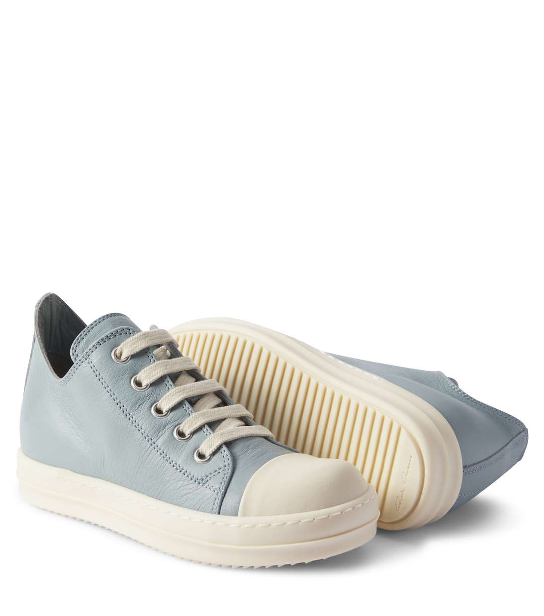 Leather low-top sneakers | Rick Owens Kids