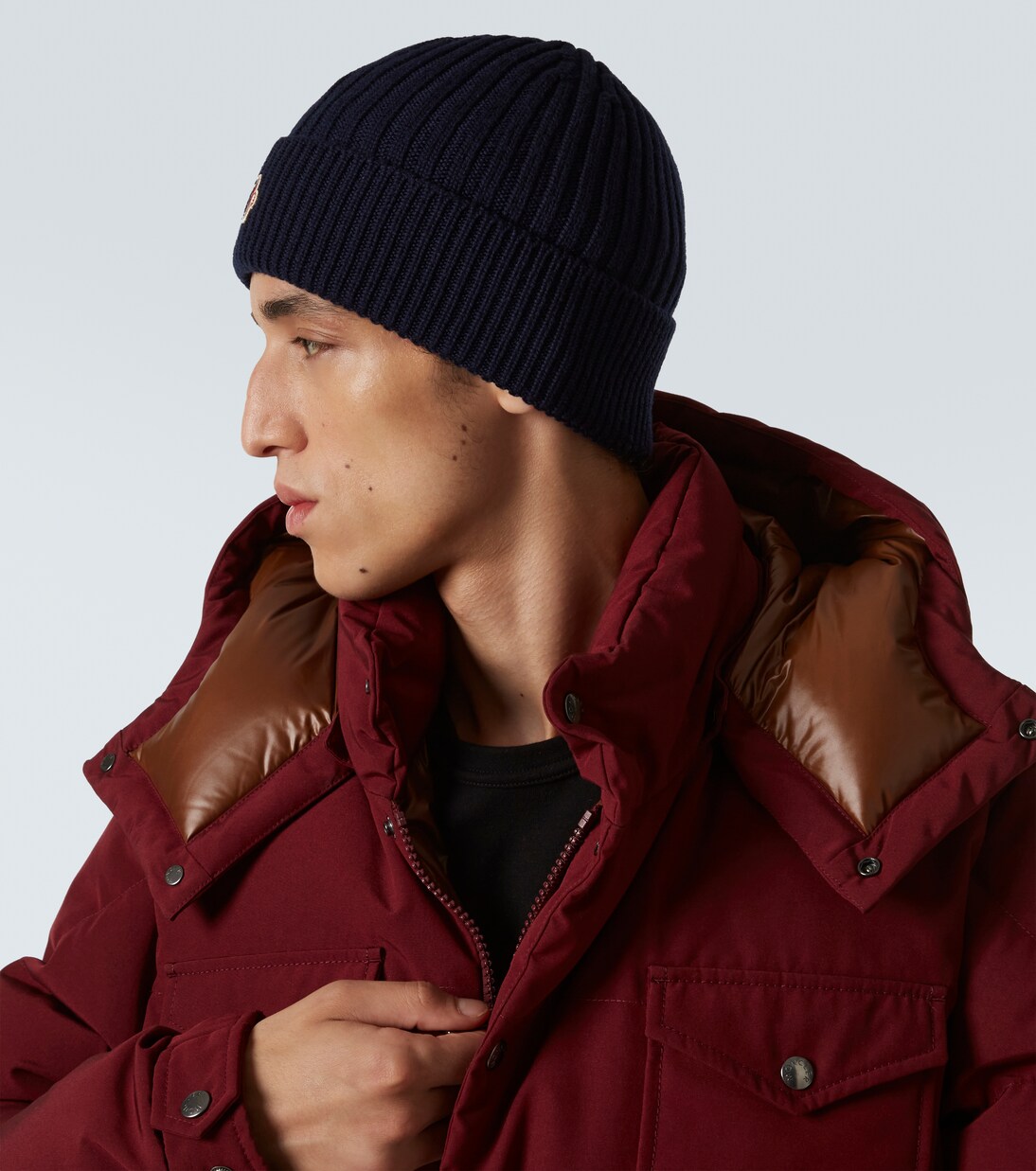 Logo virgin wool beanie | Moncler Grenoble