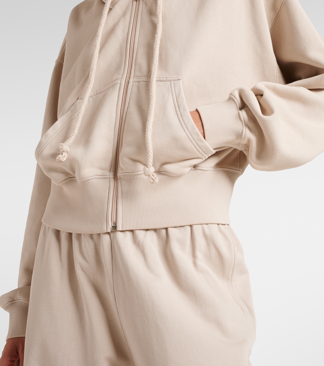 Sudadera con capucha de algodón bordada | Acne Studios