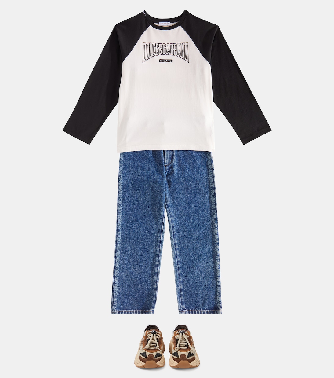 T-shirt in cotone con logo | Dolce&Gabbana Kids