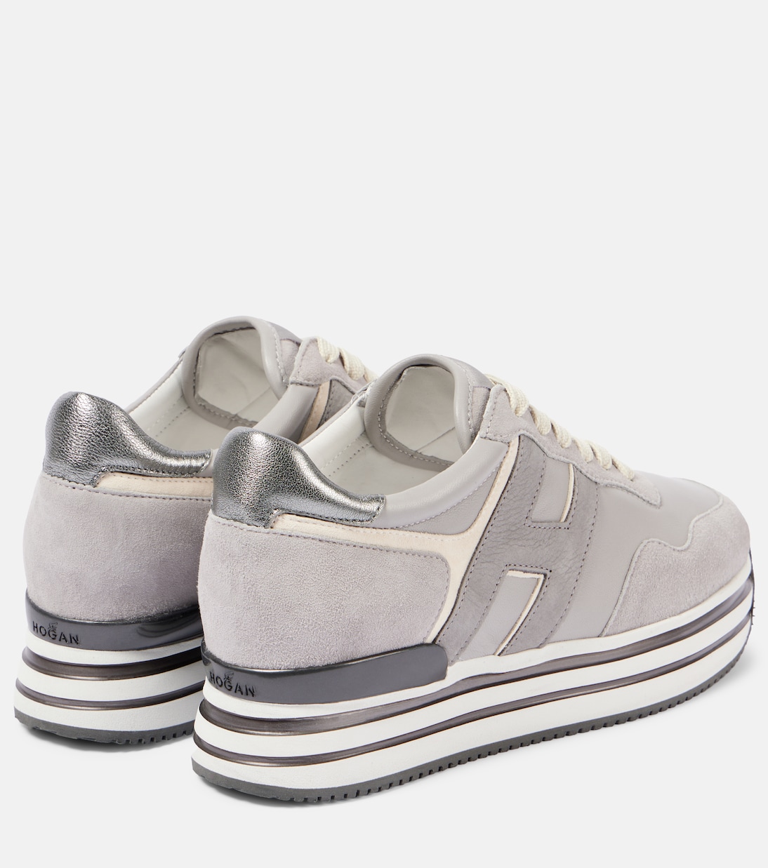 Sneakers Midi H222 in suede con platform | Hogan