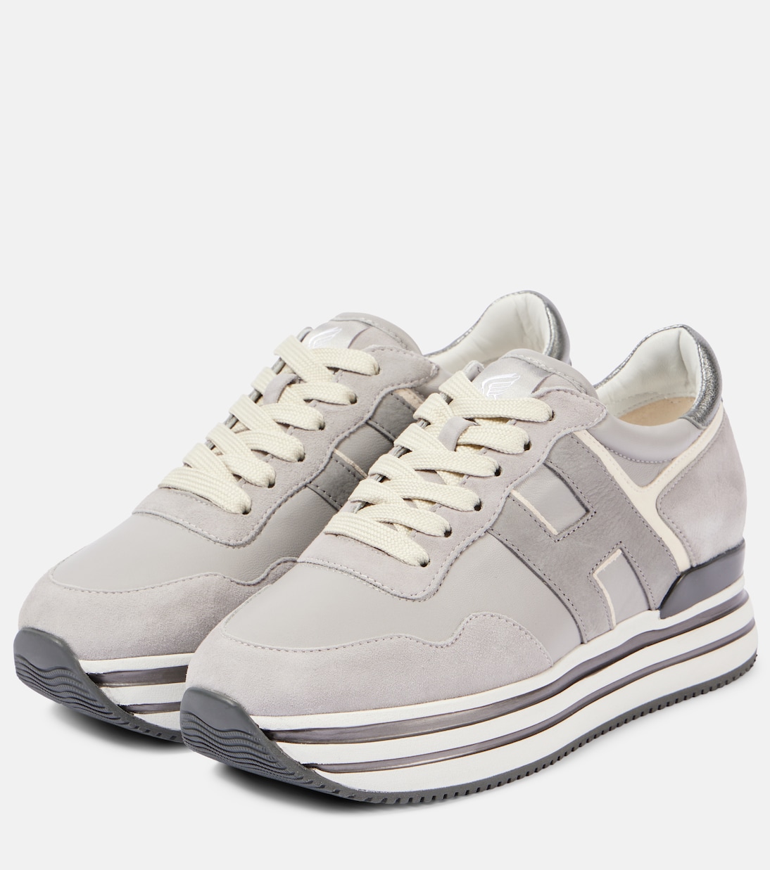 Sneakers Midi H222 in suede con platform | Hogan