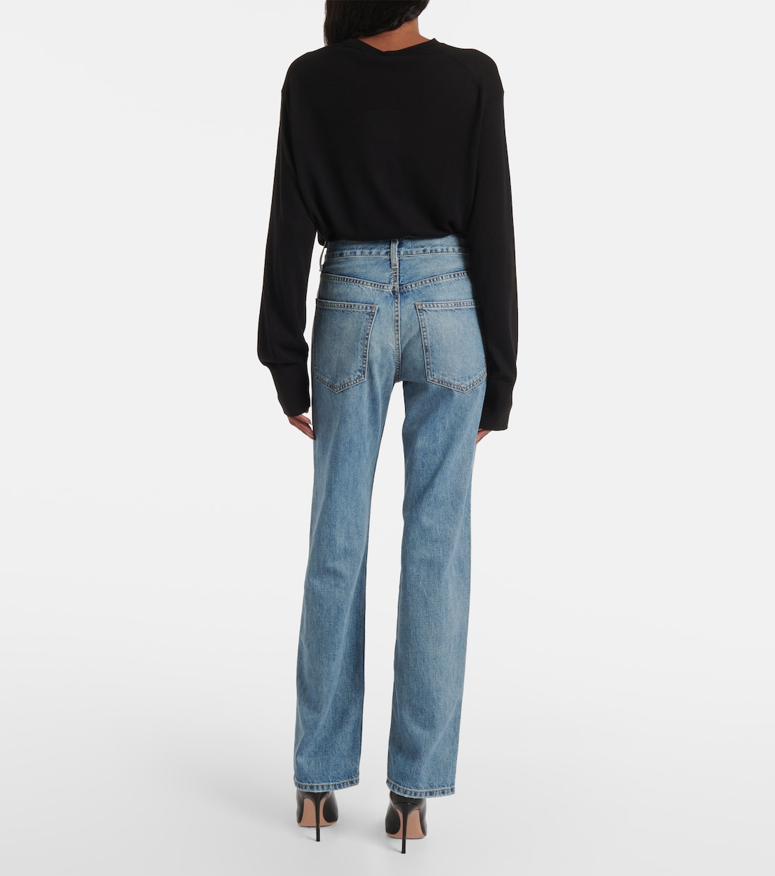 Jeans rectos Welder de tiro medio | Nili Lotan