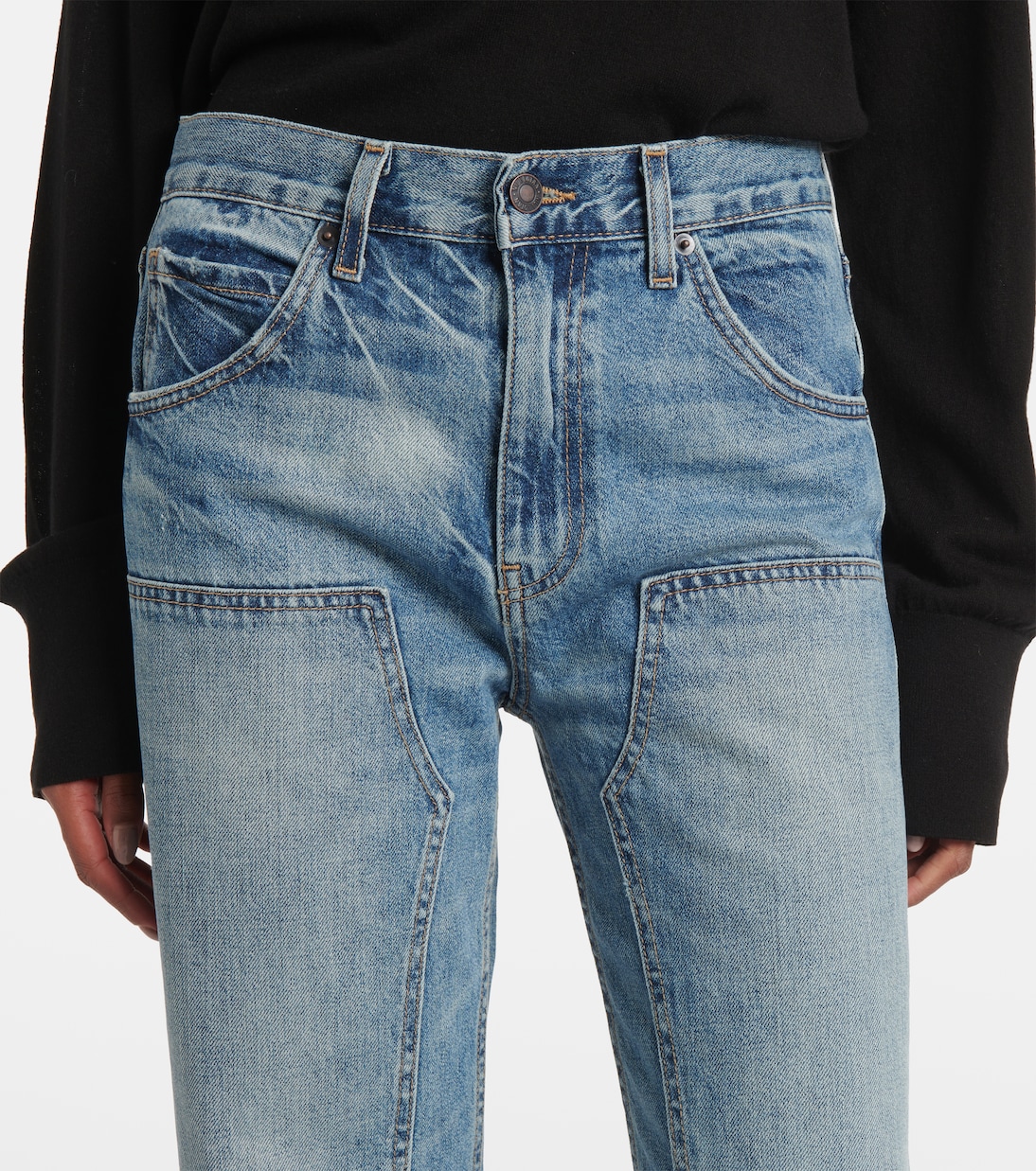 Jeans rectos Welder de tiro medio | Nili Lotan