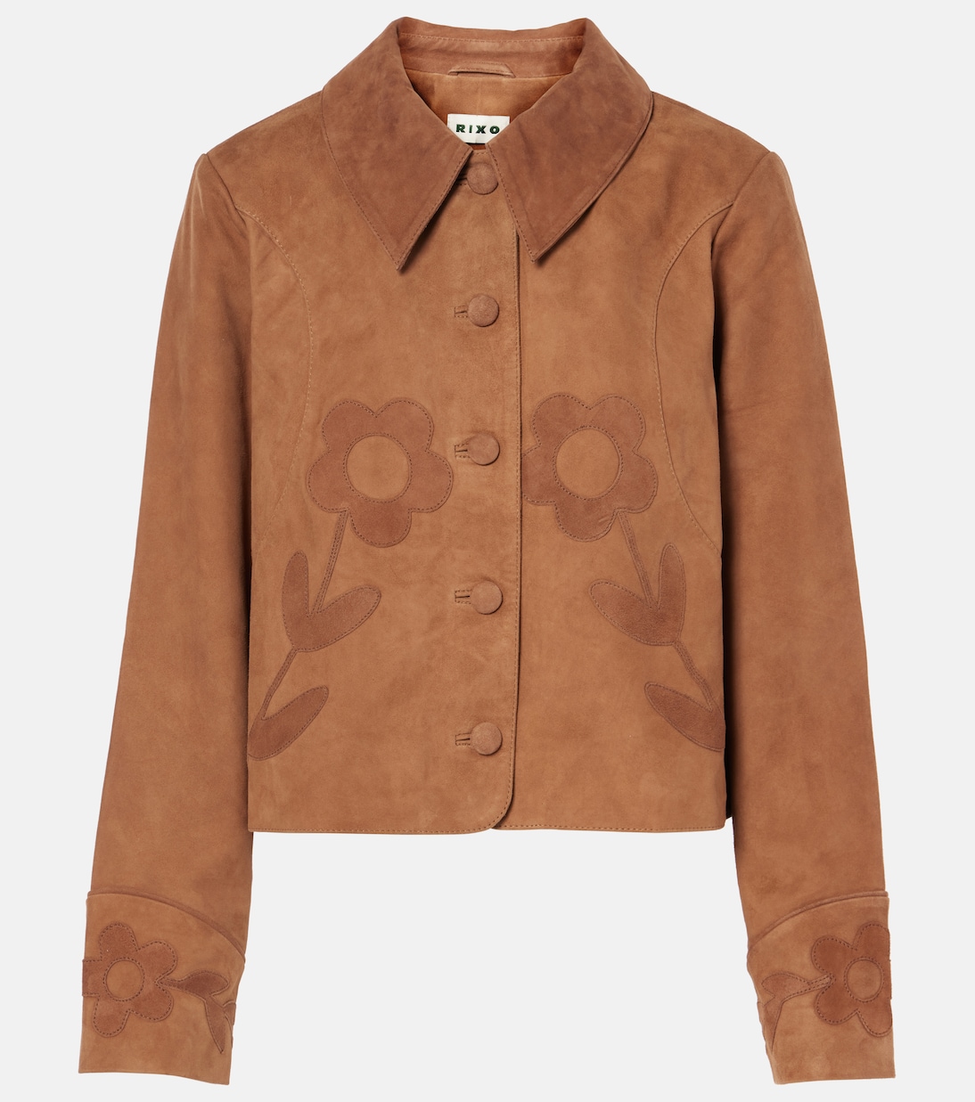 Dionne appliqué suede jacket | Rixo
