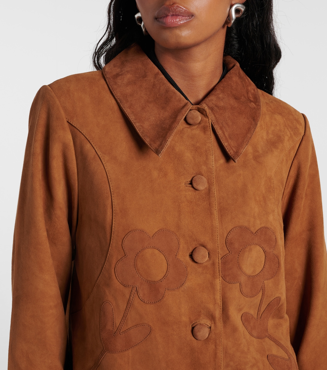 Dionne appliqué suede jacket | Rixo