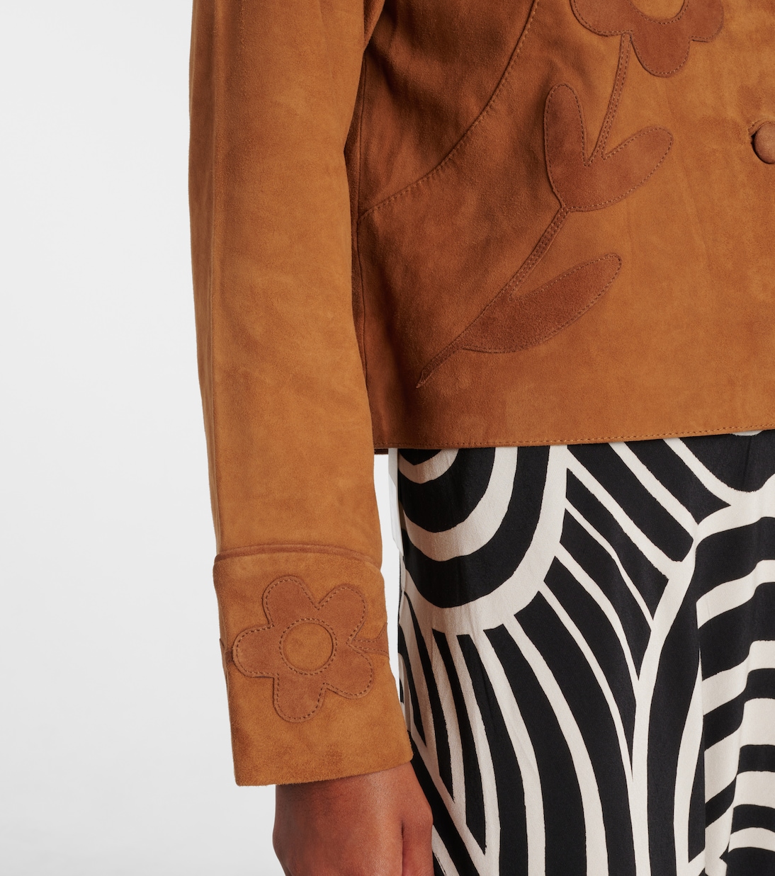 Dionne appliqué suede jacket | Rixo