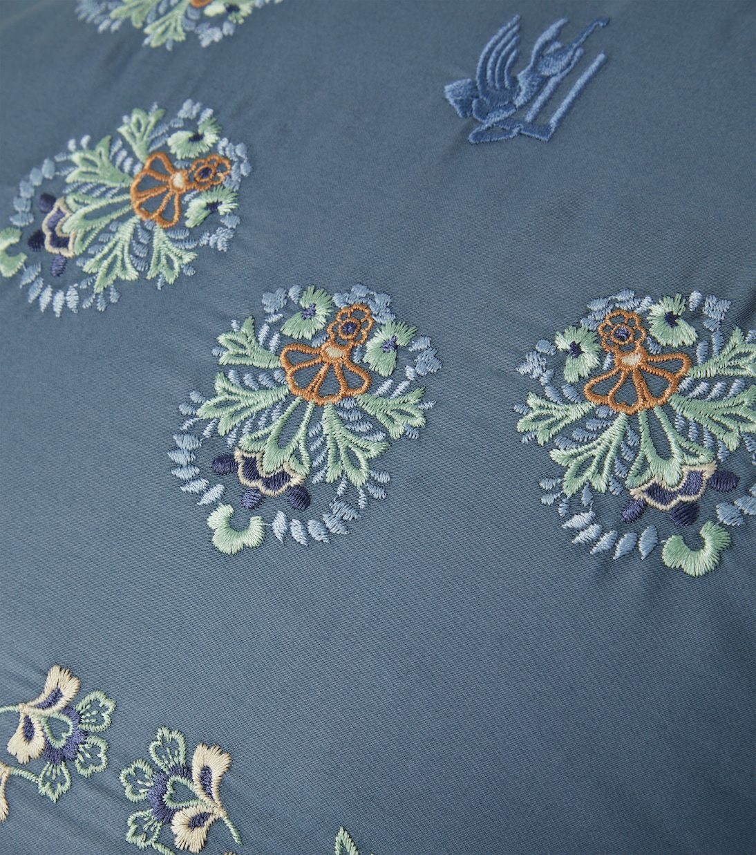 Embroidered cotton satin cushion | Etro