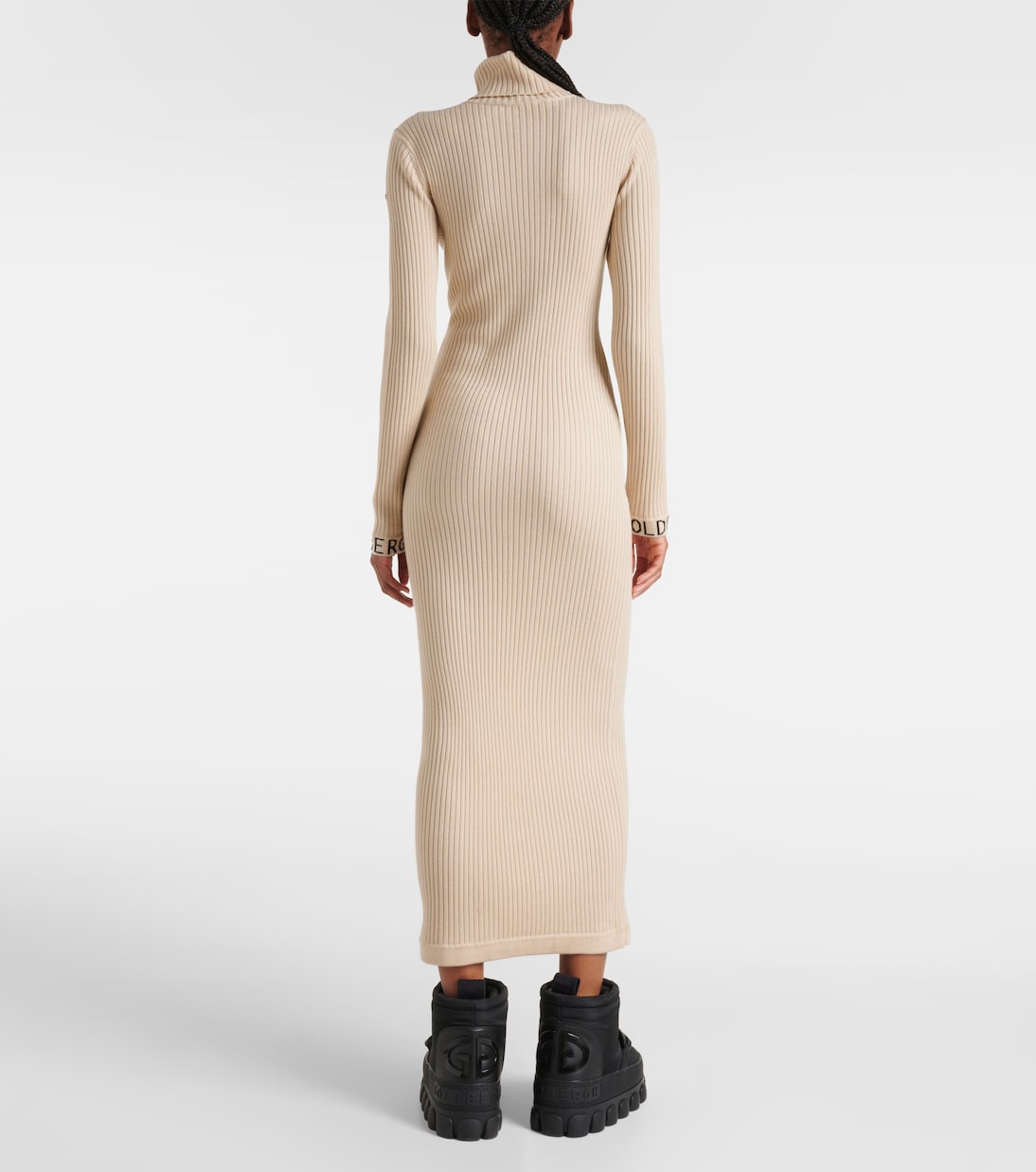 Abito midi Mireille in maglia a coste | Goldbergh