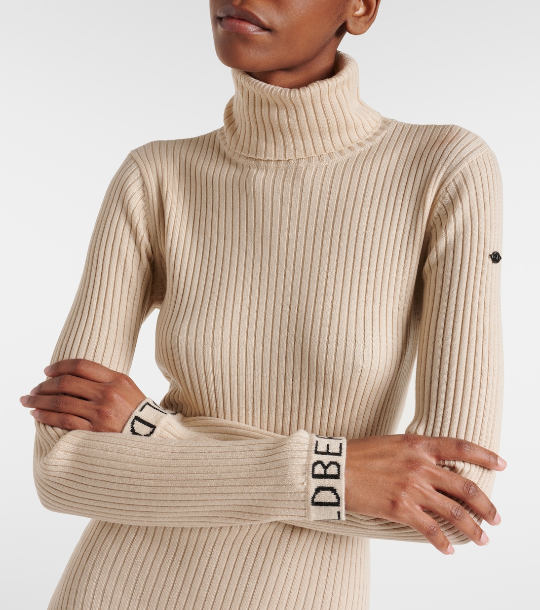 Abito midi Mireille in maglia a coste | Goldbergh