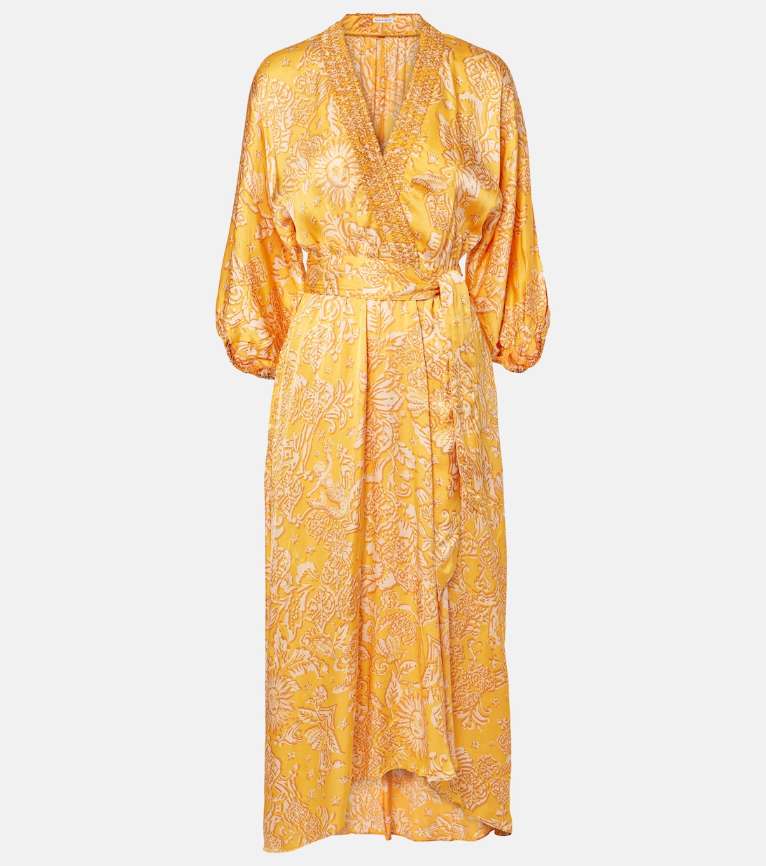 Celie printed asymmetric maxi dress | Poupette St Barth