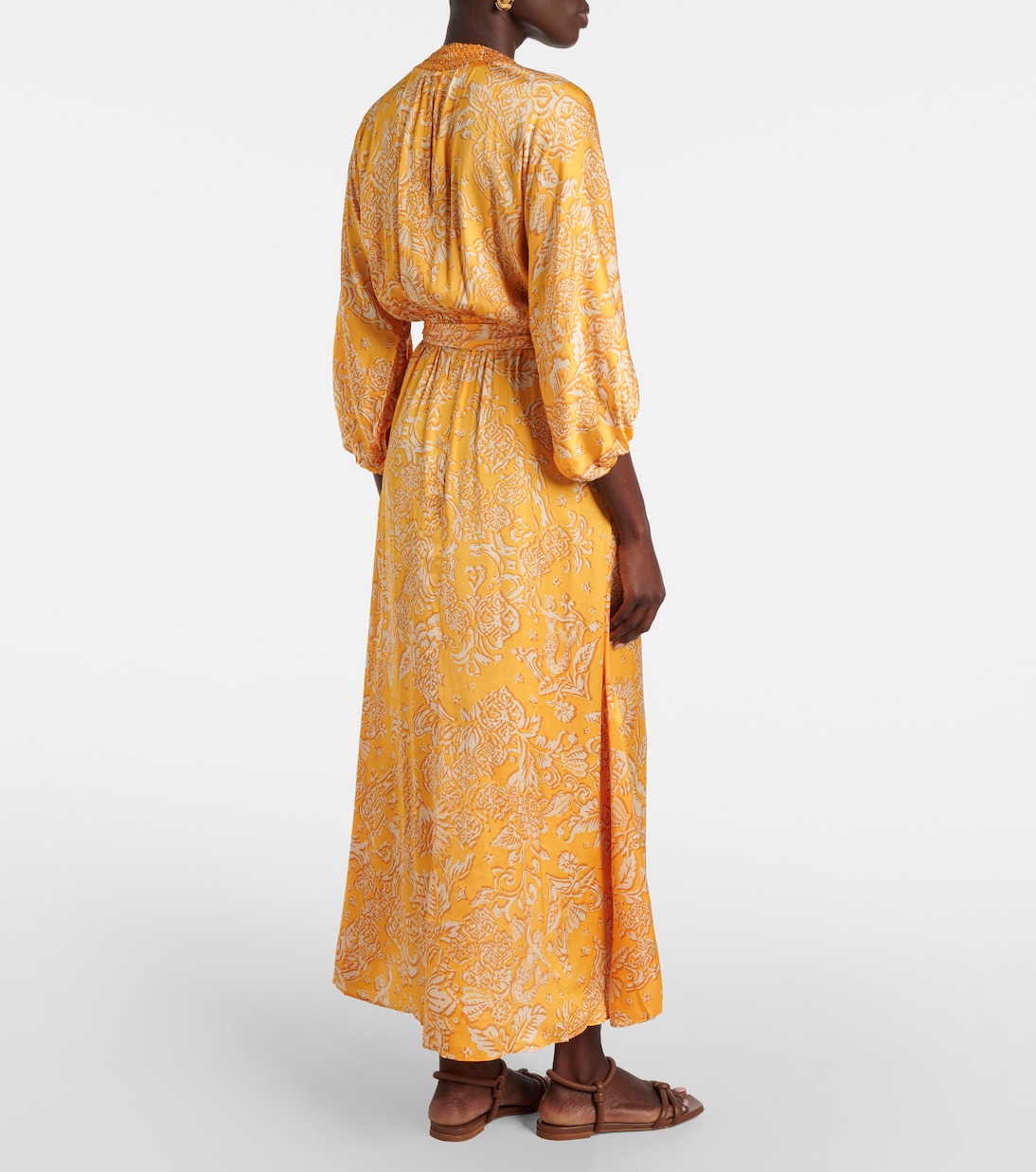Celie printed asymmetric maxi dress | Poupette St Barth