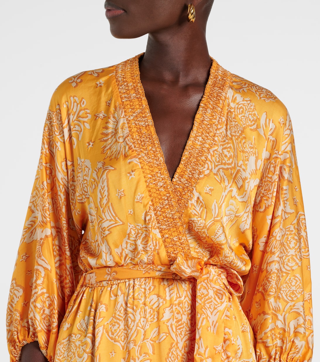 Celie printed asymmetric maxi dress | Poupette St Barth