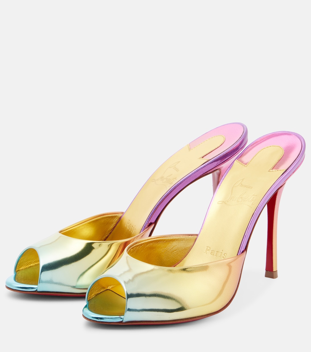 Mules Me Dolly 100 en cuir | Christian Louboutin
