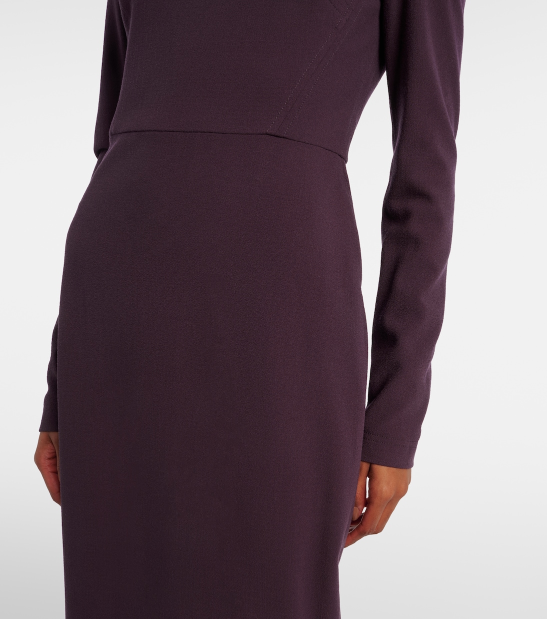 Midikleid aus einem Wollgemisch | Victoria Beckham