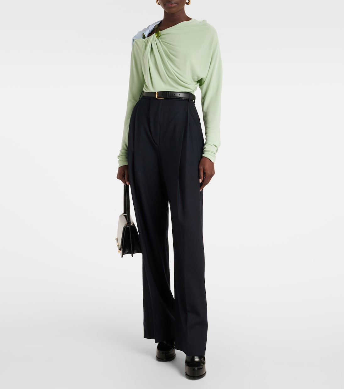 Top in jersey con ruches | Victoria Beckham
