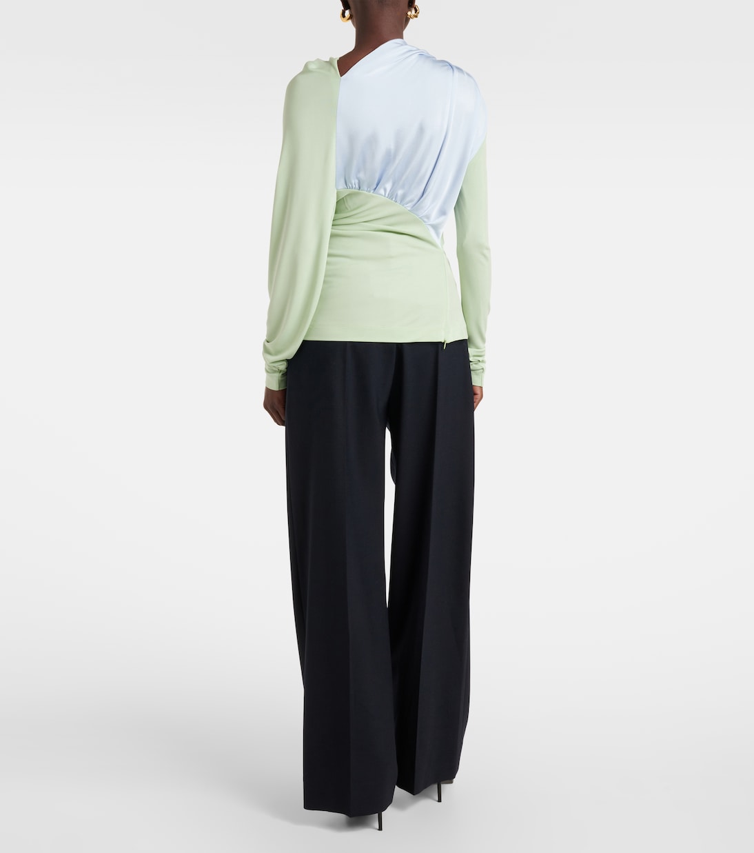 Top in jersey con ruches | Victoria Beckham