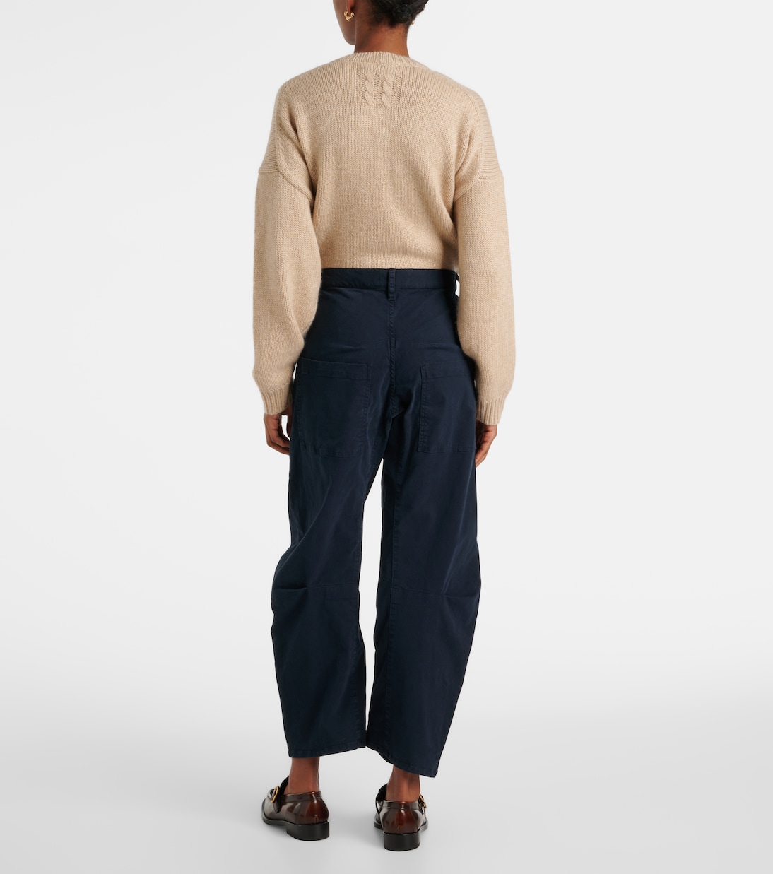 Pantaloni a gamba larga Shon in twill | Nili Lotan