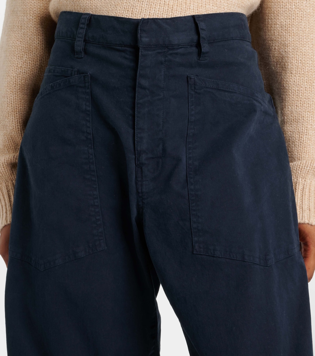 Pantaloni a gamba larga Shon in twill | Nili Lotan