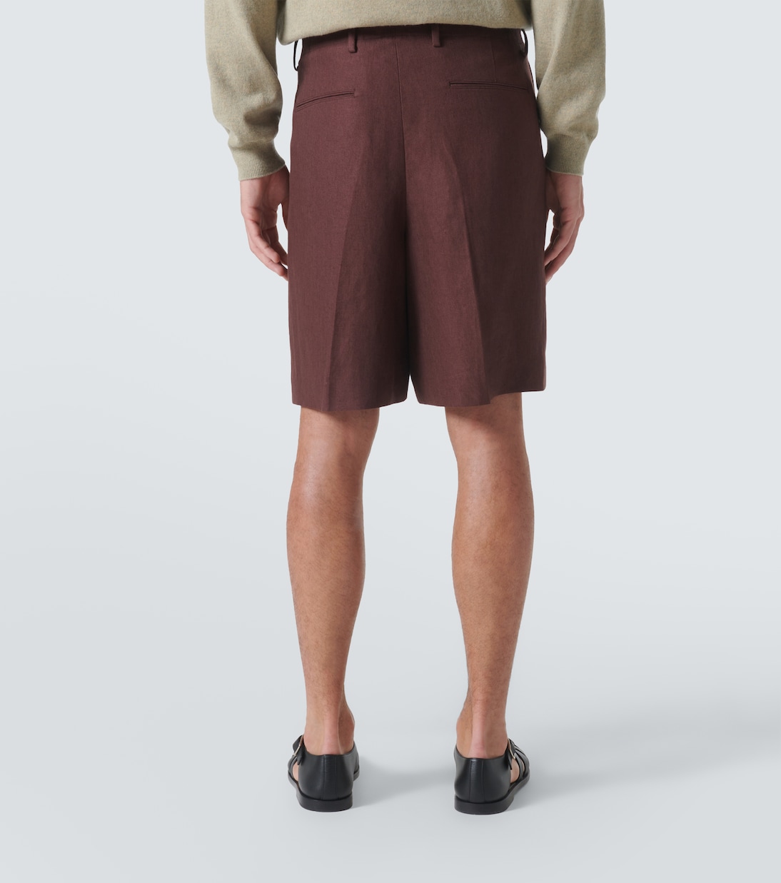 Joetsu flax Bermuda shorts | Loro Piana