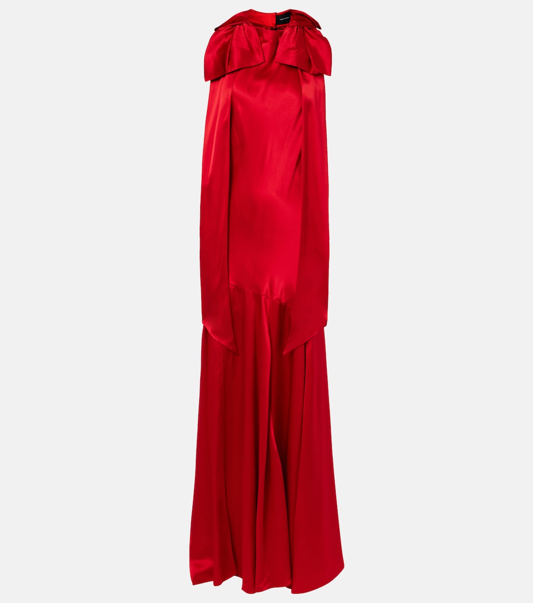 Bow-detail open-back silk satin gown | Simone Rocha