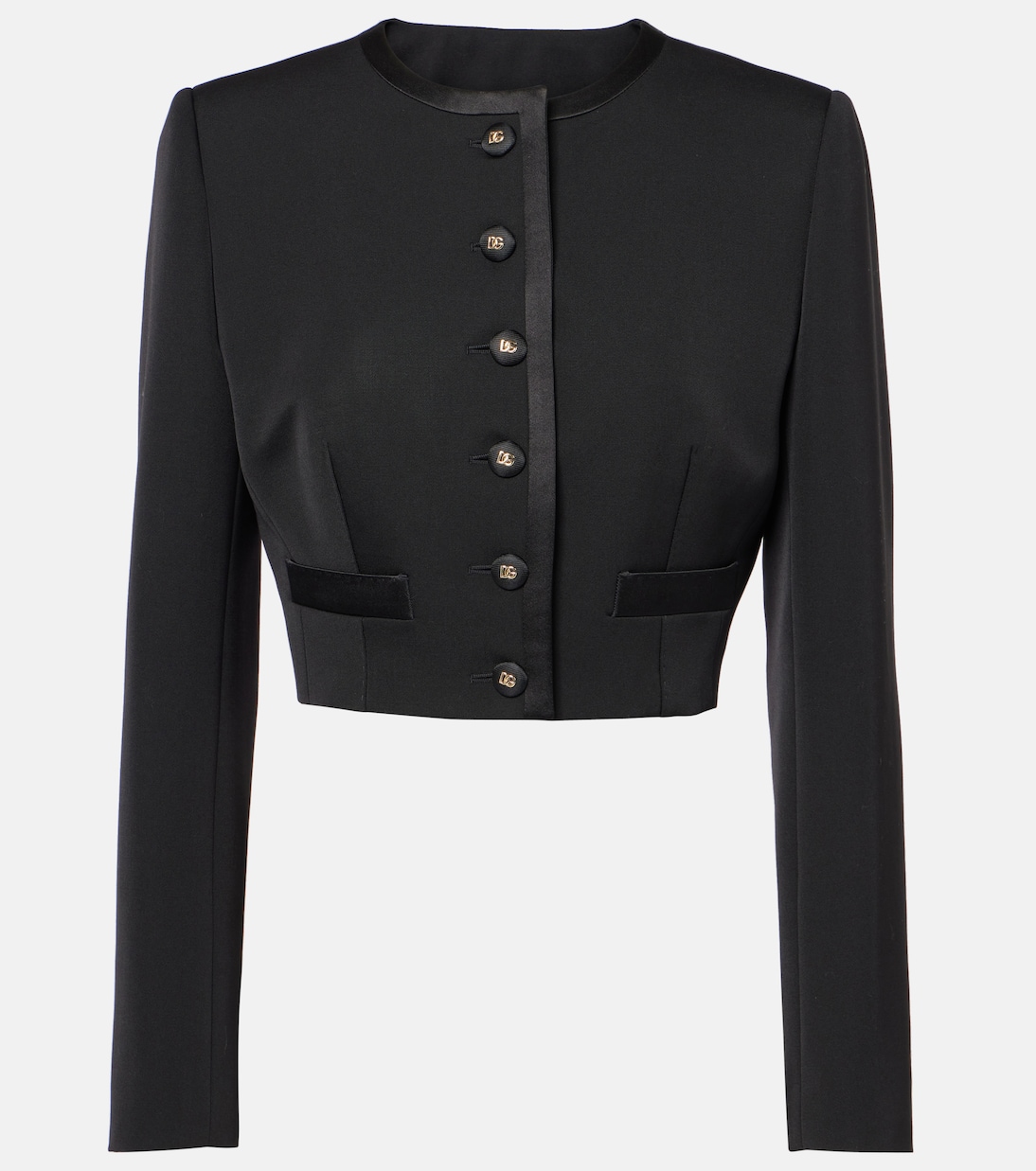 Veste raccourcie en laine mélangée | Dolce&Gabbana