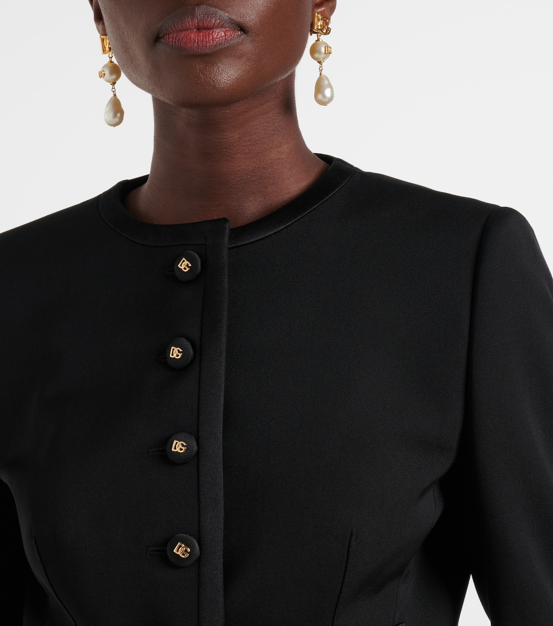 Veste raccourcie en laine mélangée | Dolce&Gabbana