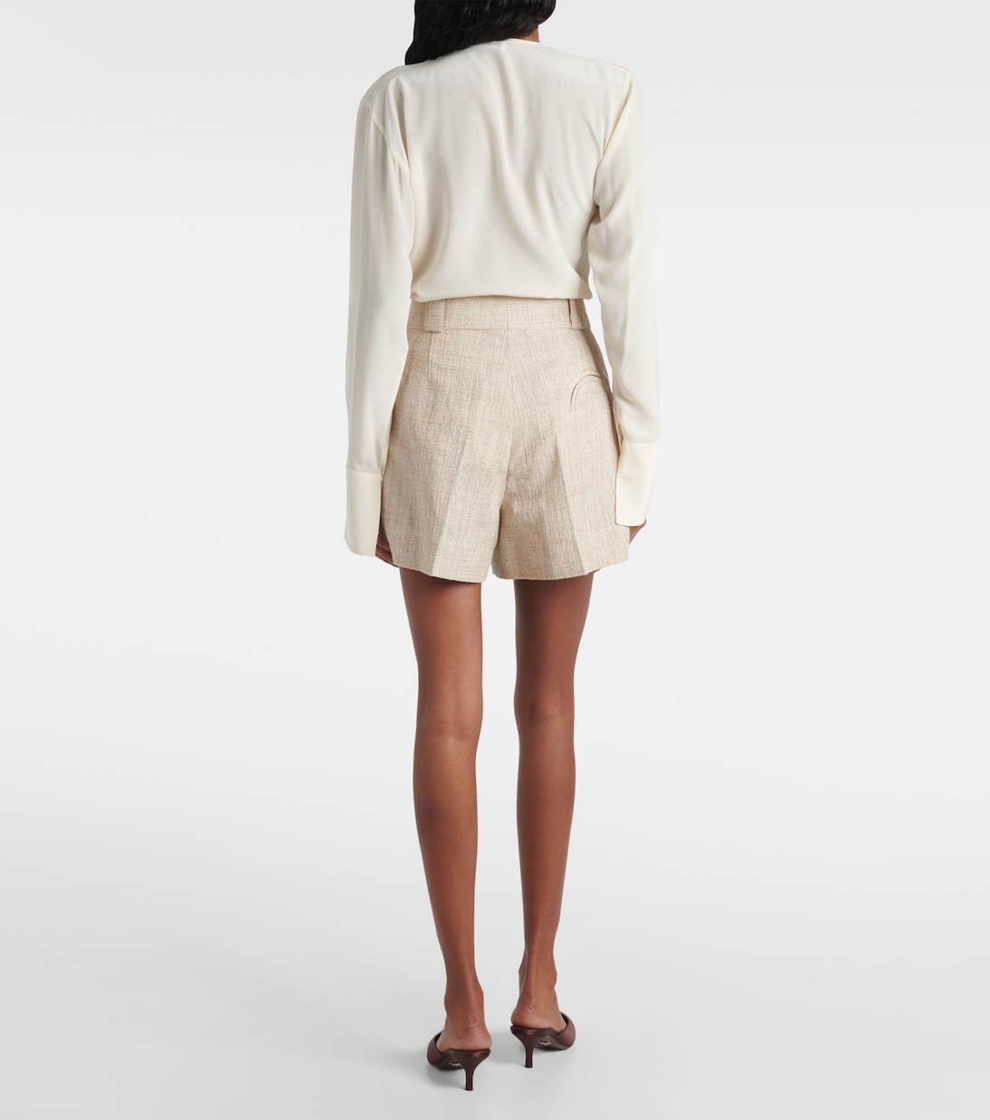 Selle linen and cotton blend shorts | Blazé Milano