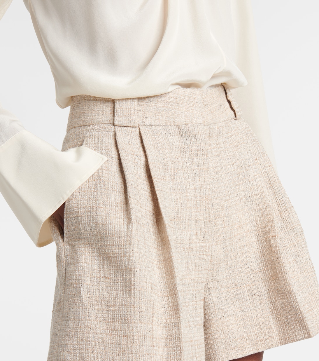 Selle linen and cotton blend shorts | Blazé Milano