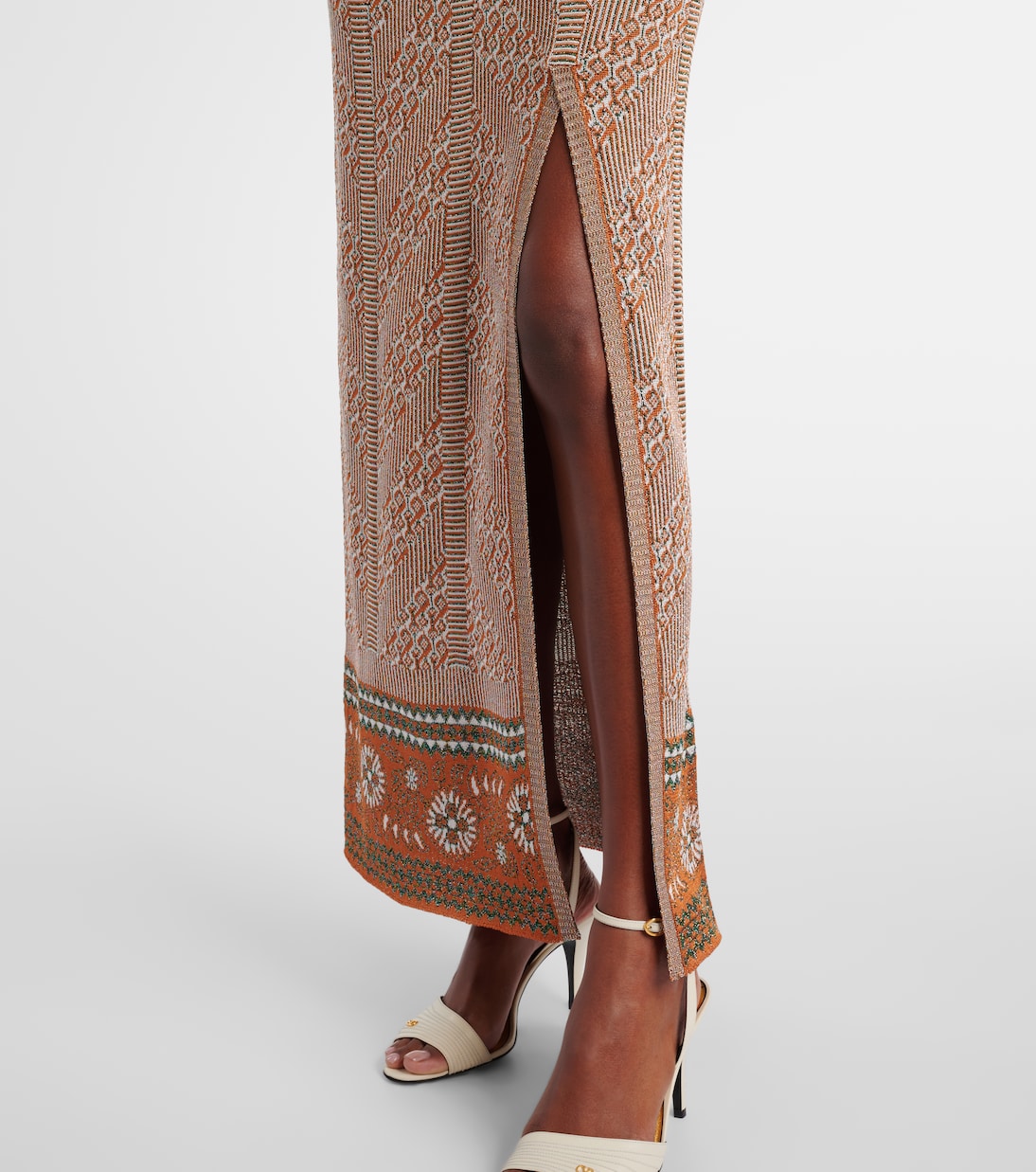 Robe longue en jacquard lamé | Valentino