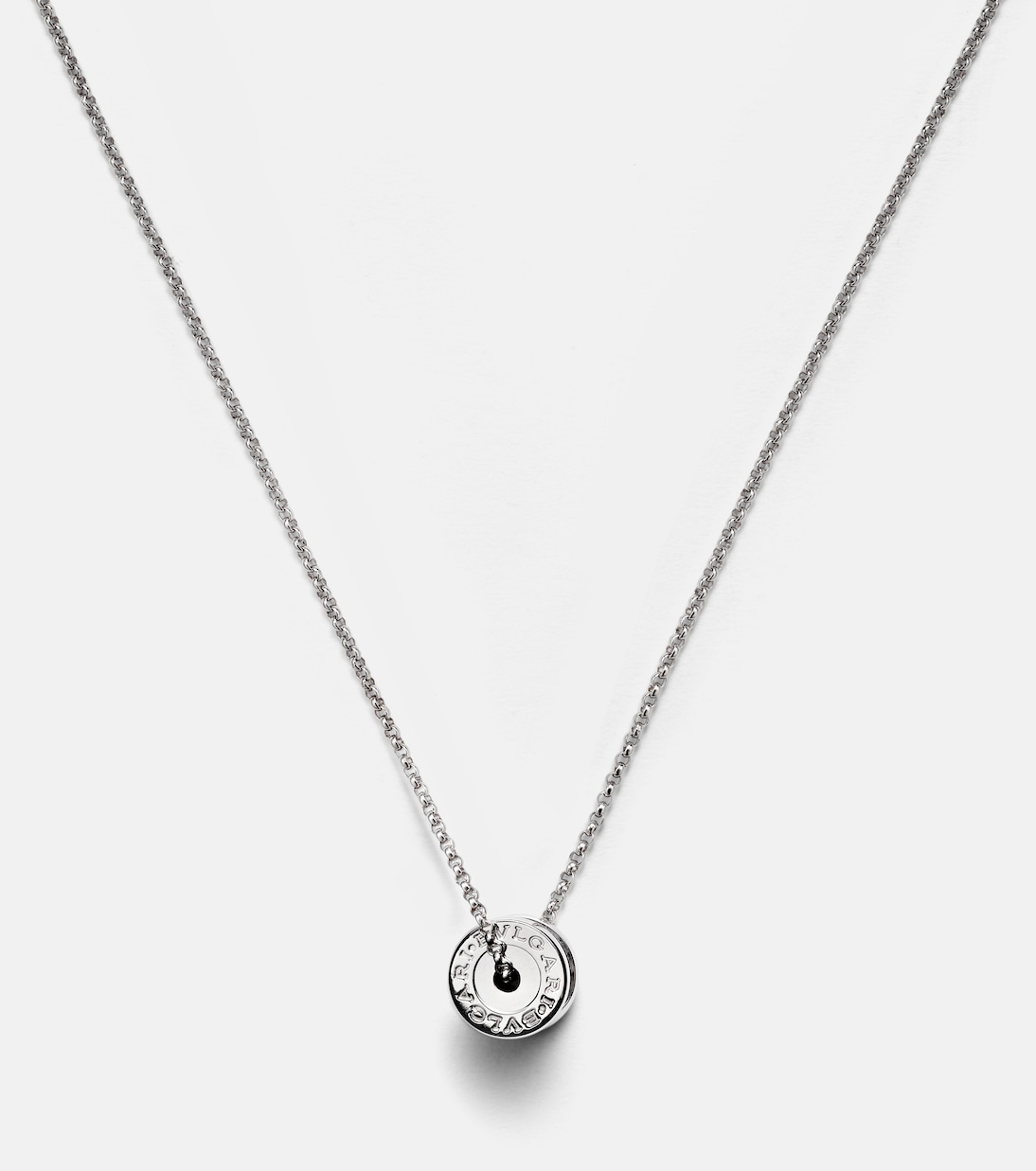 Collana B.zero1 in oro bianco 18kt con diamanti | Bvlgari