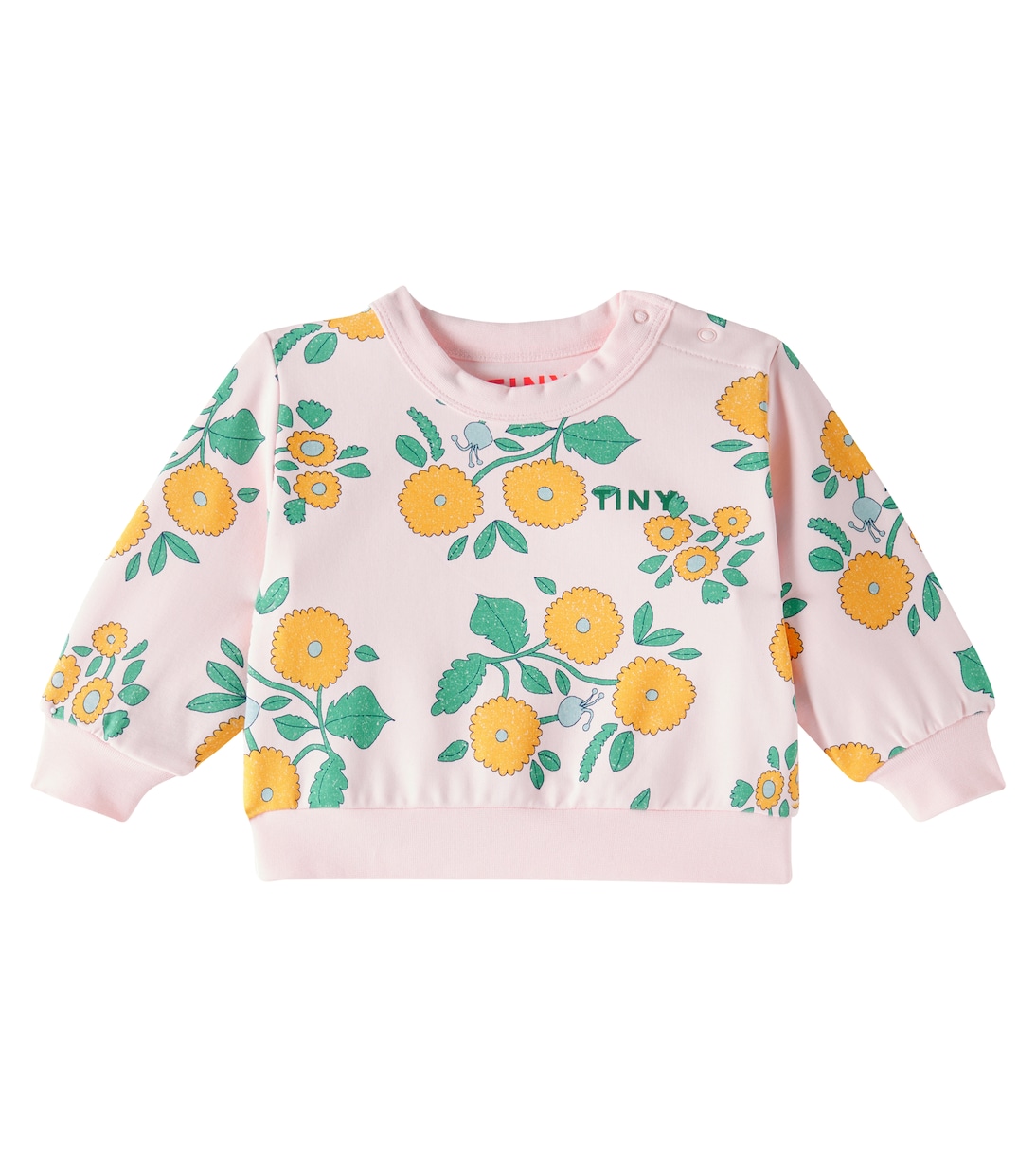 Bébé – Sweat-shirt Flowers en coton mélangé | Tinycottons