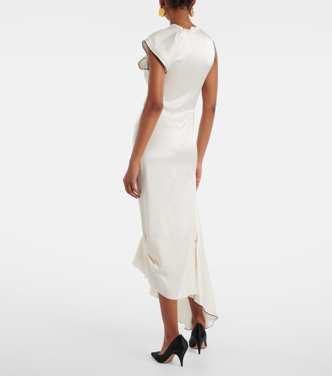 Abito midi in raso  | Victoria Beckham