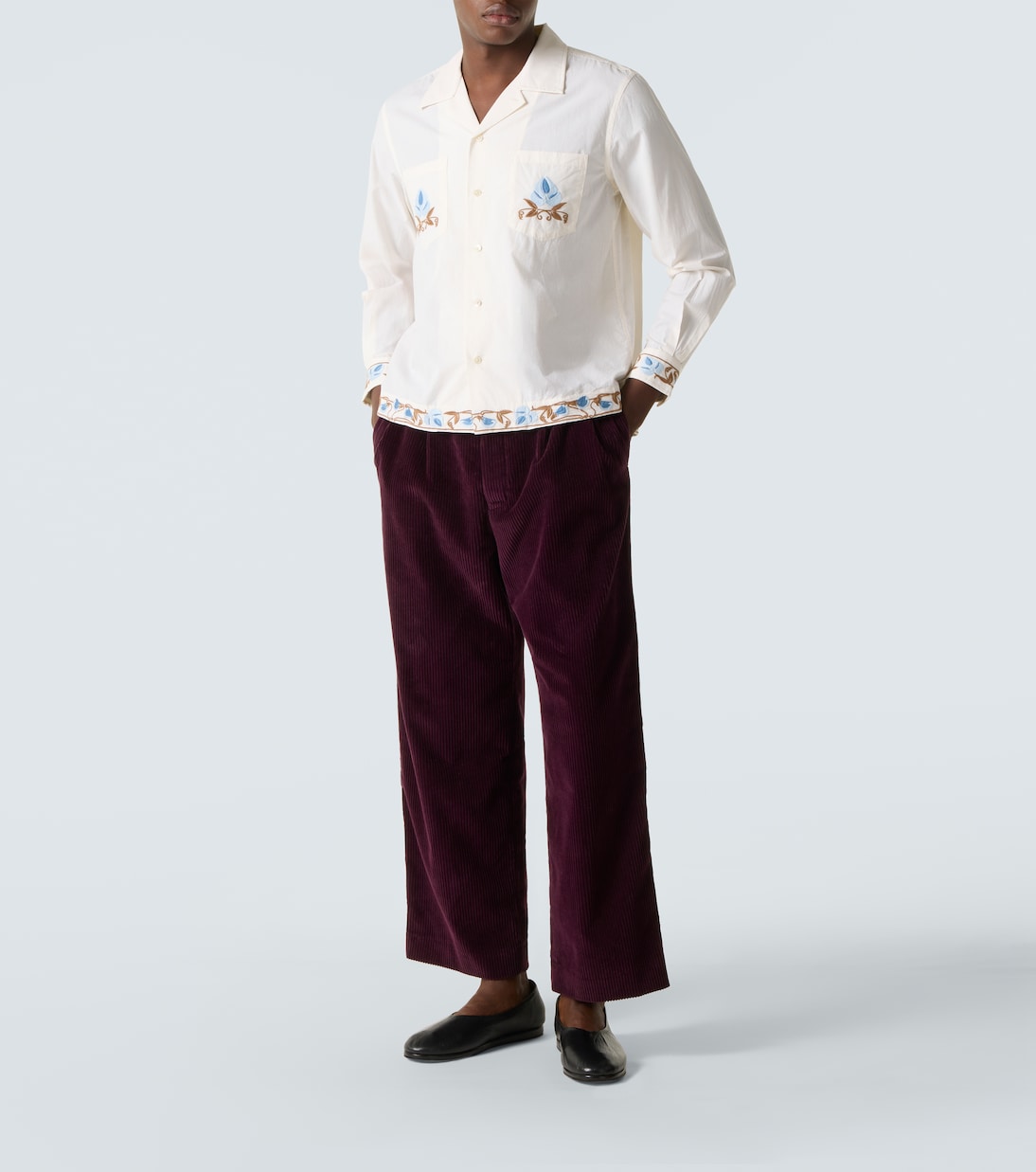 Pantalon ample McNab en velours côtelé | Bode