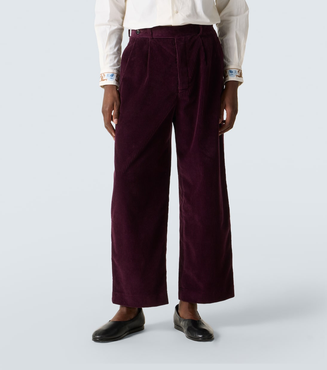 Pantalon ample McNab en velours côtelé | Bode