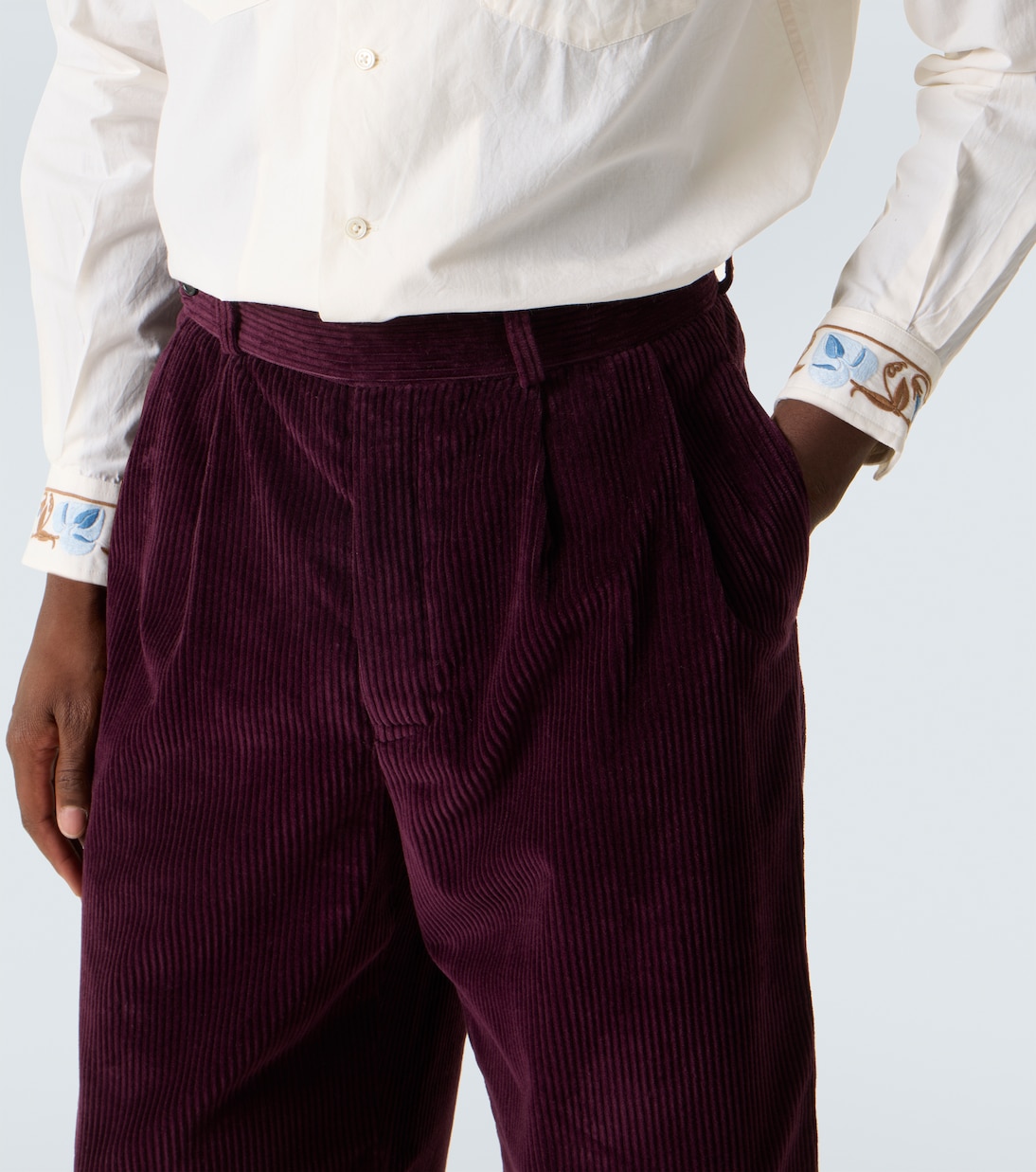 Pantalon ample McNab en velours côtelé | Bode