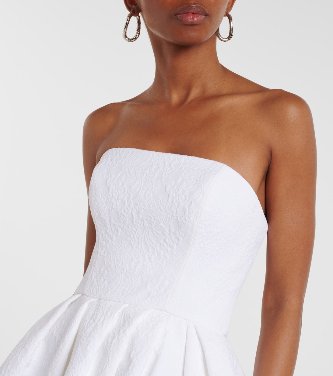 Vestido midi en mezcla de algodón | Carolina Herrera