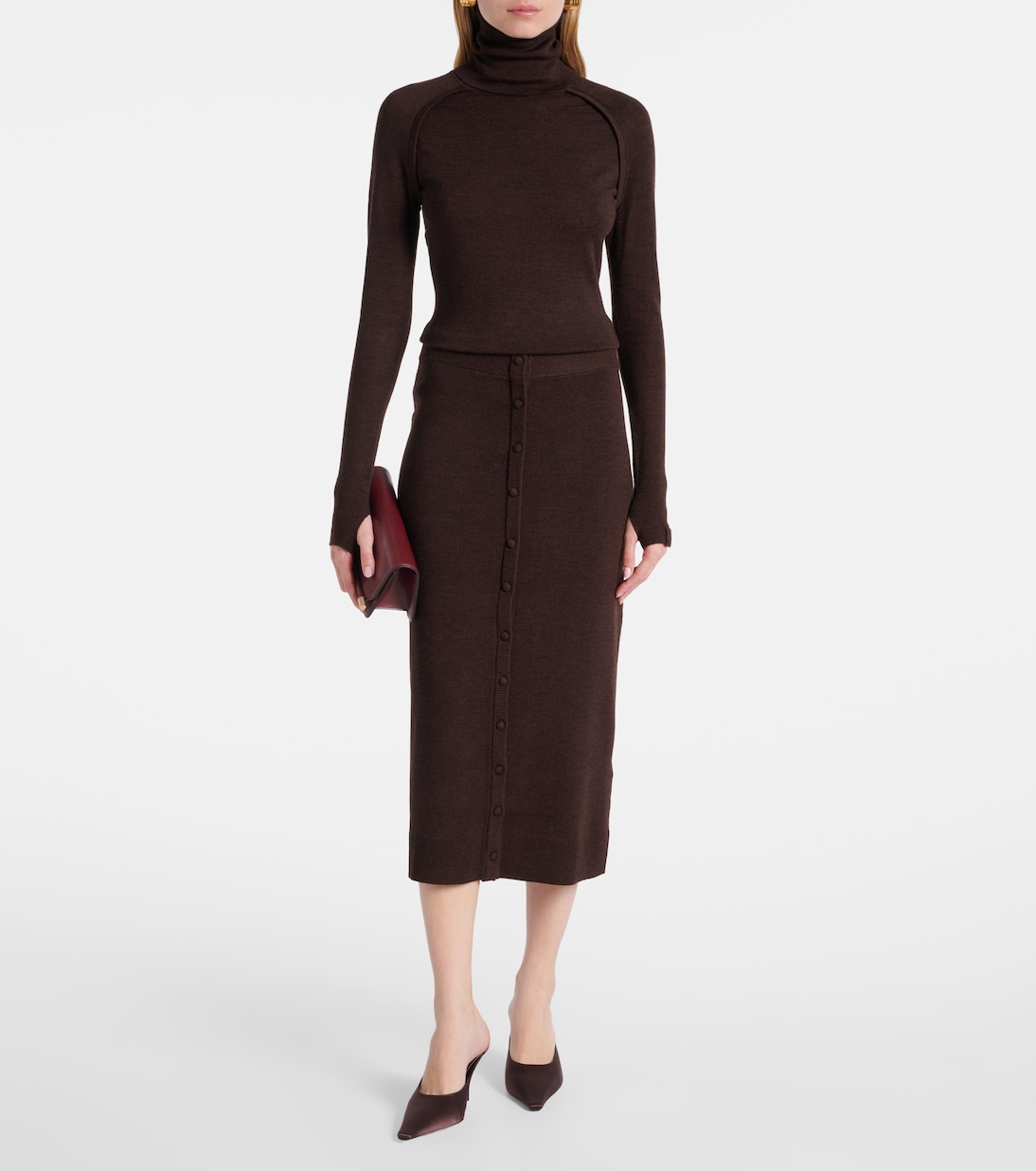 Rollkragenpullover aus Wolle | Victoria Beckham