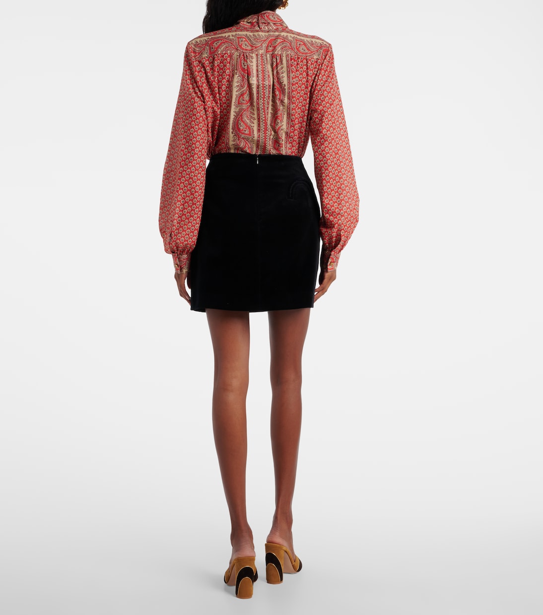 Coci cotton velvet miniskirt | Blazé Milano
