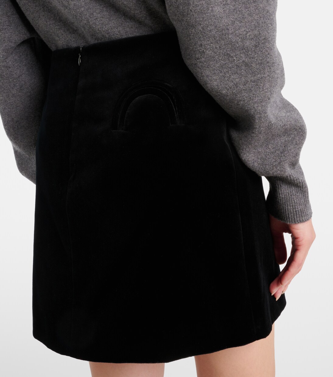 Coci cotton velvet miniskirt | Blazé Milano
