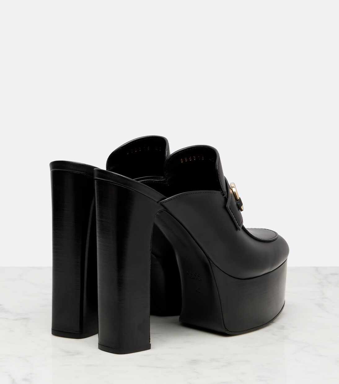 Horsebit 1955 leather platform mules | Gucci