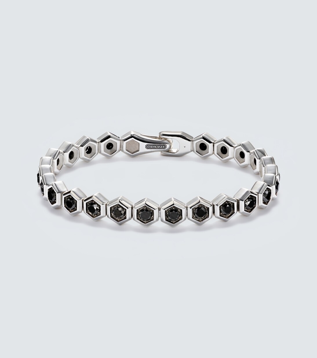Hex sterling silver bracelet with diamonds | David Yurman