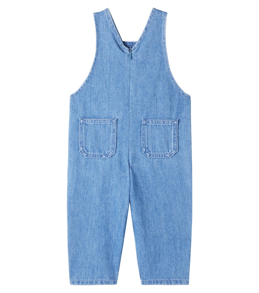 Baby Web Stripe denim overalls | Gucci Kids