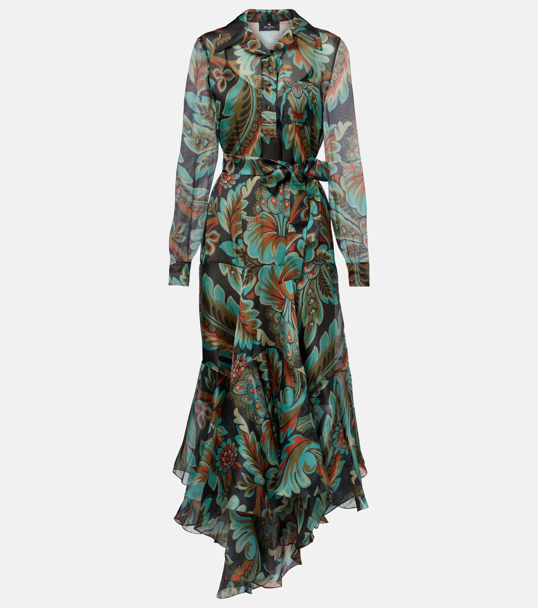 Paisley fringed silk gown | Etro