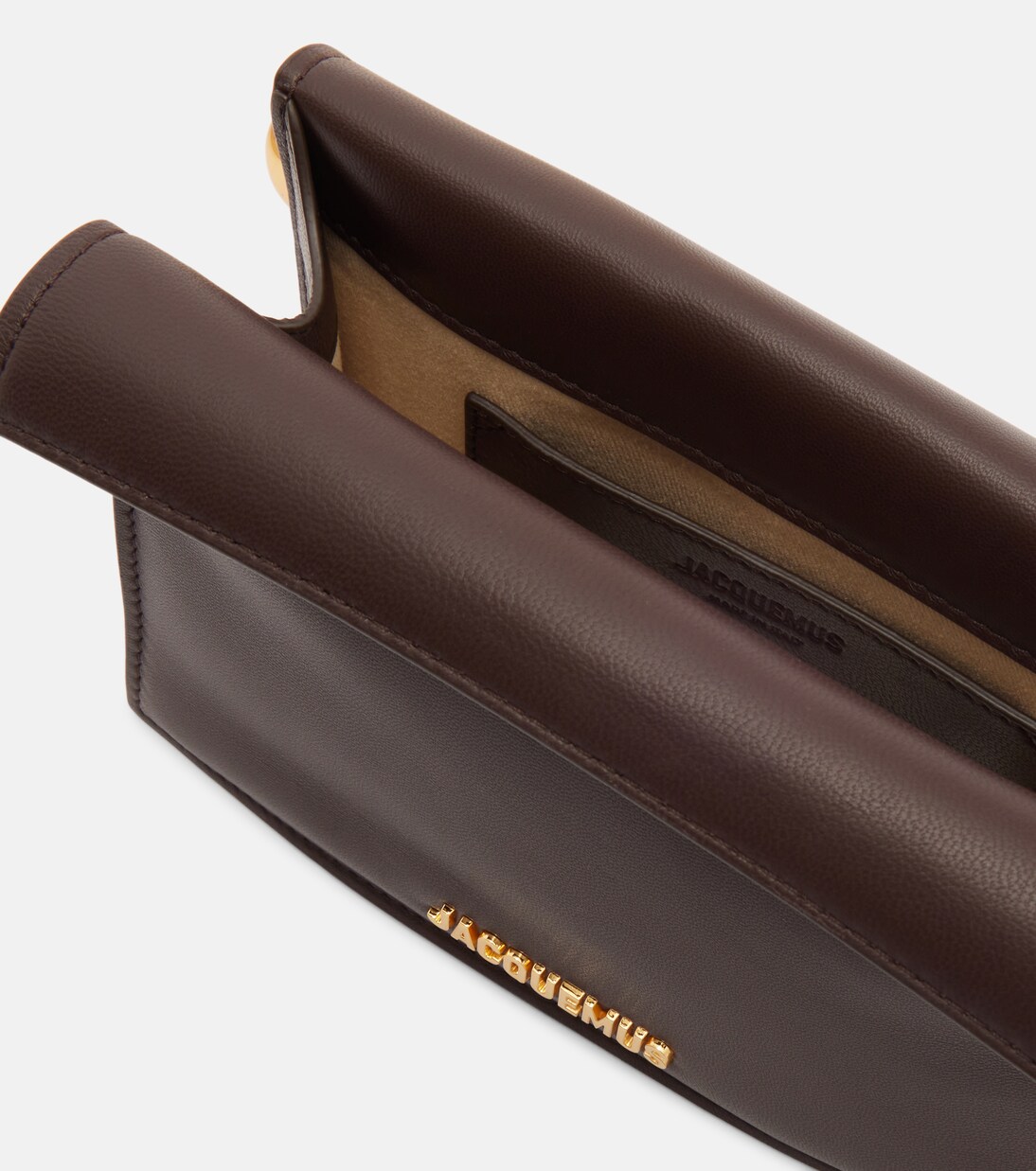 La Pochette Rond Carré Small leather clutch | Jacquemus
