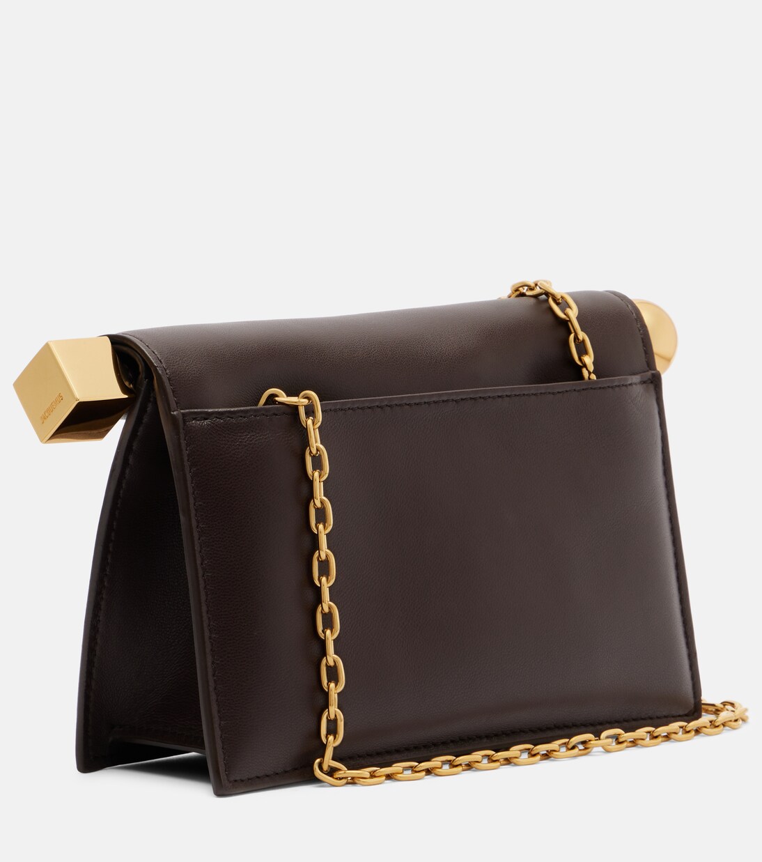 La Pochette Rond Carré Small leather clutch | Jacquemus