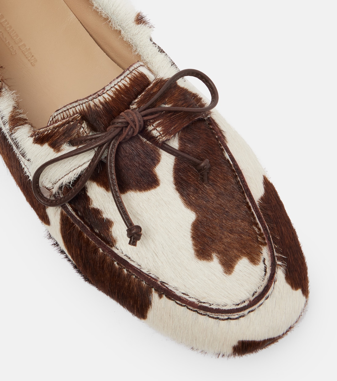 Printed calf hair driving shoes | Le Monde Béryl