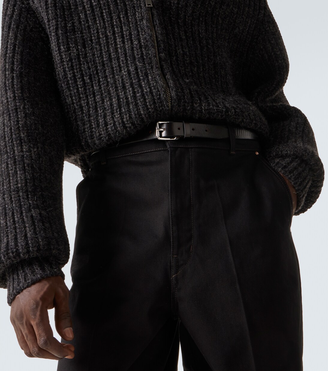 Ceinture Rail en cuir | Lemaire