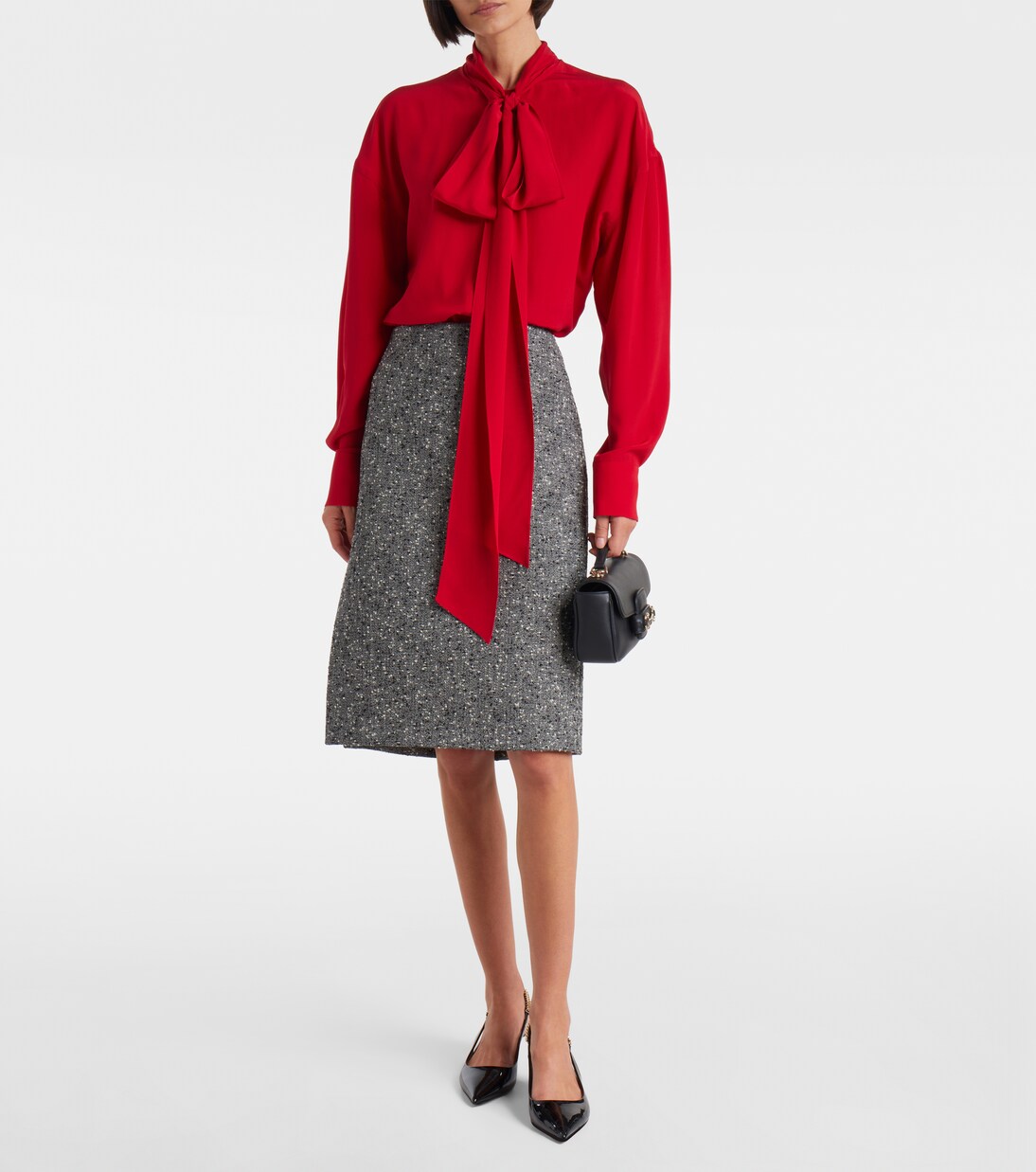 Gonna midi in misto lana | Gucci